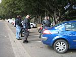 Photo courtesy of Sue (she is the one driving the blue car as her bike is in the shop!)