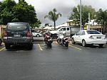 Photo courtesy of Sue (she is the one driving the blue car as her bike is in the shop!)