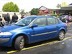Photo courtesy of Sue (she is the one driving the blue car as her bike is in the shop!)